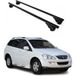 Omac Barres De Toit Pour Ssangyong Kyron 2005-2015 – Tüv / Din 75302:2019 – Antivol Inclus – Charge Max 75 Kg – 2 Barres Noir
