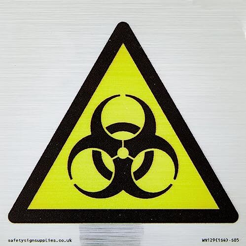 Viking Signs W009 Waarschuwing: Biologisch gevarenbord - 85x85mm - S85