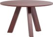 WOOOD Rhonda Eettafel Ø120 CM - Eiken - Bordeauxrood