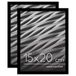 Americanflat 15x20 cm Fotolijst met Schokbestendig Glas - Set van 2 - Streamline Collectie - Dunne Rand Fotolijst voor Tafel en Muur - Ophangmateriaal en Ingebouwde Standaard - Zwart
