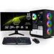 Ankermann Starter Gaming Bundle, AMD Ryzen 7 5700X, Nvidia GeForce RTX série 50 60 Ti 8GB, 16Go RAM, 1To NVMe SSD, Windows 11, WLAN, MSI MAG 32 pouces Courbé WQHD Gaming Monitor 180Hz, MSI RGB Clavier Allemand, MSI Forge Souris, Libre Office