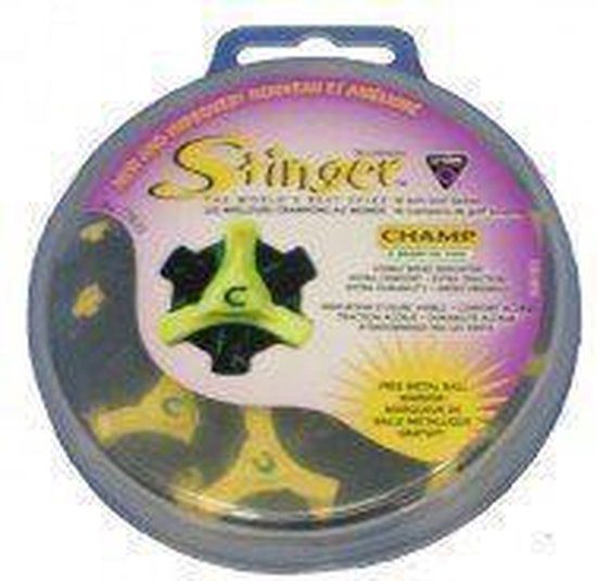Champ Stinger Q-Lok Spikes - Zwart/Geel - 18 stuks