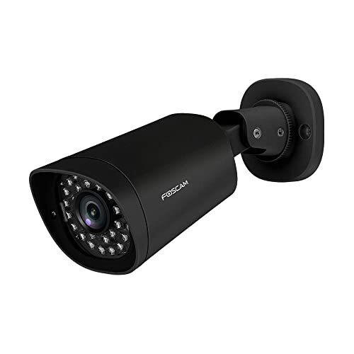 Foscam - G4EP-B IP-camera PoE-outdoor 4 MP zwart – bewakingscamera voor buiten 2 K – afstand 24/7 – bewegingsdetectie