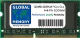 GLOBAL MEMORY 128MB PC66/100/133 SDRAM SODIMM Mémoire Vive pour Ibook G3 & PowerBook G3/G4