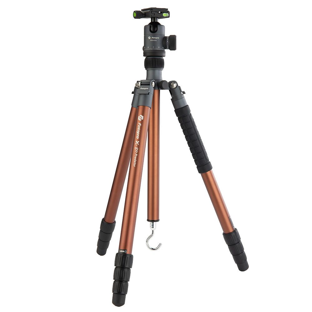 Fotopro X-Go Predator Aluminum Tripod - Grijs met FPH-62Q balhoofd