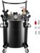 Latios Seau de peinture - Pot de pression de pulvérisation - 20 Litres - Réservoir en acier - 2 Connexions - 4 Roues - Pour pistolet de pulvérisation