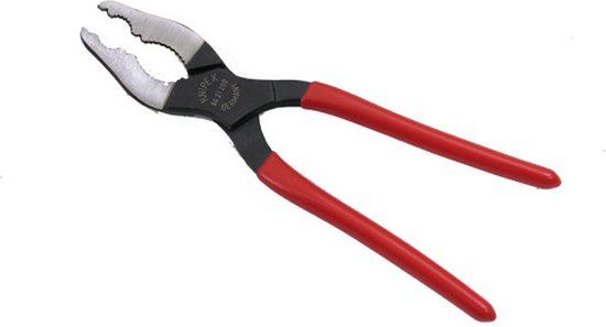 Knipex 84 21 200 Konustang 20° - Platbektang - 200mm - Rood
