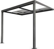 Juskys Aluminium Terrasoverkapping Jakarta - 3 x 3 m - Grijs - Schuifdak