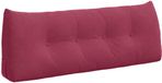 vidaXL Coussin de dossier Vin rouge 120 x 24 x 50 cm Velours
