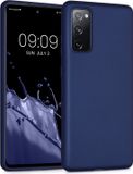 kwmobile telefoonhoesje geschikt voor Samsung Galaxy S20 FE - Back cover in metallic blauw
