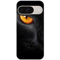 Google Pixel 9 Oeil de panthere bedrukt siliconen hoesje
