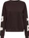 Only Trui Onlsweat L/s Back/sleeve Print Swt 15356793 Vineyard Wine/birch Flor Dames Maat - M