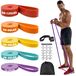 Set de 5 bandes de résistance avec ancrage de porte pour fitness