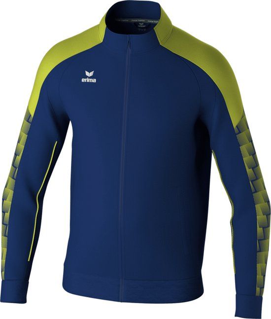 Erima Evo Star Trainingsjack Kinderen - Marine / Lime - Maat 140