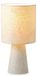StarTech Nachtlamp - Tafel lamp - Lampenkap van stof - Klassiek design - Wit - E27 fitting - 31-40 Watt