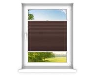time4blinds - Plisségordijn zonder boren op maat gemaakt - Vouwgordijn - Plisségordijn privacy en zonwering - Eenvoudige installatie - Kant-en-klaar plisségordijn - 30x60 cm - Klassiek bruin