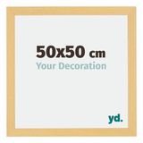 Your Decoration - Cadre puzzle 50x50 cm - Décor hêtre