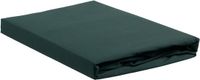 Ambiante Katoen - Splittopper Hoeslaken - 200x200 - Donker Groen