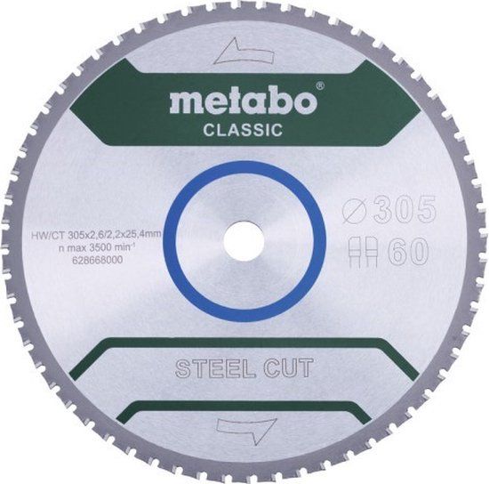 Metabo accessoires Metabo 628669000 - Cirkelzaagblad - 355 x 25.4 mm - 72 Tanden