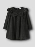 NAME IT NMFROISIN M LS DRESS - Meisjes - Jurken - Zwart - Lange mouw - Polyamide/Metaalvezel/Elastaan