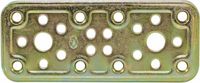 AMIG Bevestigingsplaatje Bichromaat Gouden Staal (120 x 50 mm)