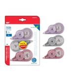 MP 3 stuks correctieroller, muis, 8 m x 5 mm, nauwkeurig correctietape voor kantoor, thuiskantoor of school, compact