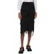 Moschino Jupe mi-longue en crêpe de Chine Noir Taille : 40