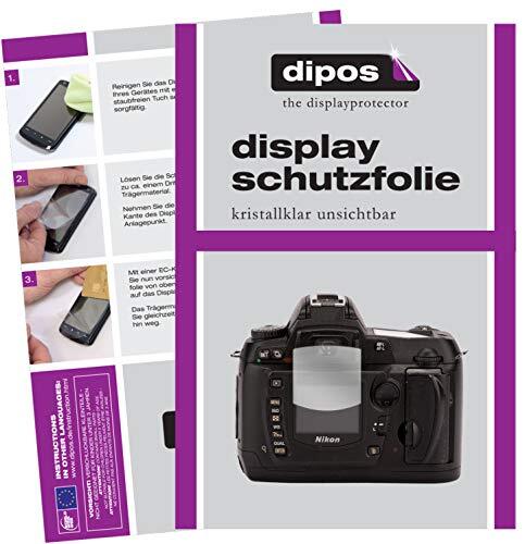 dipos I 2X beschermfolie helder compatibel met Nikon D70 folie displaybeschermfolie