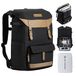 K&F Concept Camerarugzak Roll Top Fotorugzak Waterdichte robuuste rugzak Stoffen tassen voor spiegelreflexcamera Canon Nikon Sony Fujifilm Olympus en 15,6 inch laptop (zwart)