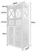 Meuble de salle de bain - Meuble de salle de bain autoportant - Étanche - Étagère ouverte - Double porte - Plastique - Blanc
