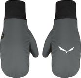 SALEWA Ortles TWR Mitten Vrouwen Handschoenen - Wol, Leer - Grijs/Zwart - Maat XS