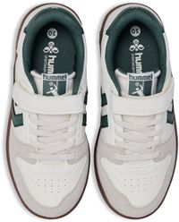 Hummel Kindersneaker Handbal Perfekt Sp Jr 230247 - Wit/Donkergroen