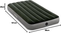 Merkloos Luchtbed Downy Ingebouwde Voetpomp 1-Persoons 99cm x 191cm x 25cm