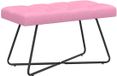 vidaXL Bank met knoopverstelling Roze 80 x 40 x 46 cm Stof