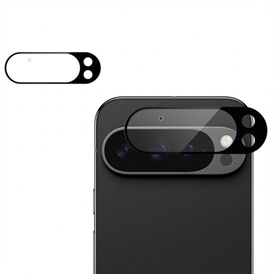 imoshion Camera Lens Protector - Geschikt voor Google Pixel 9 - 2 Pack - Zwart