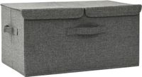 vidaXL Opbergdozen - Nonwoven - Stof - 2 Compartimenten - Antraciet