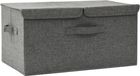 vidaXL Opbergdozen - Nonwoven - Stof - 2 Compartimenten - Antraciet