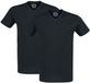 R.E.D. by EMP T-shirt - Dubbelpak zwarte basic T-shirts met V-hals - Heren - 3XL