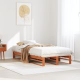 Maison Exclusive - Lit en bois massif sans matelas, brun chaud, 100x200 cm, bois de pin