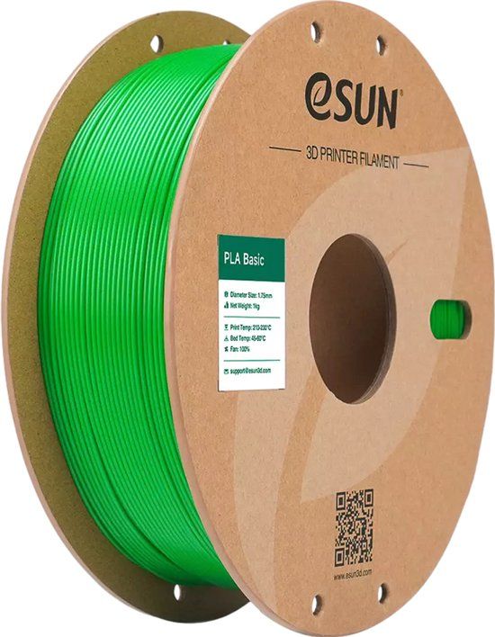 eSUN PLA-Basic Groen / Green - 1 kg - 1.75 mm - 3D printer en 3D pen filament