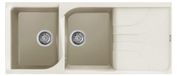 EGO Spoelbak EGO 500 Antico 62, Granitek, 116x50x21 cm, granit, blanc