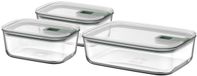 Mepal EasyClip set de conservation en verre - 2x 700 + 1500 ml - Nordic sage
