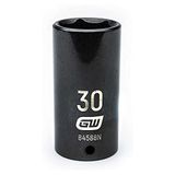 GearWrench 84588N 1/2" Drive 6 Point Deep Impact Metric Socket 30 mm, Zwart