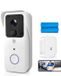 DrPhone LM7 - Sonnette de porte avec sonnette intérieure - Sonnette de porte caméra Smartcam 5 GHz + 2,4 GHz avec contrôle de l'application Tuya – Étanche – Blanc