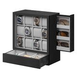 SONGMICS Horloge Display Box, Zwart UJOW014B01