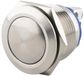 Wan GmbH bouton-poussoir en acier inoxydable Ø19mm avec tête bombée et raccord à vis