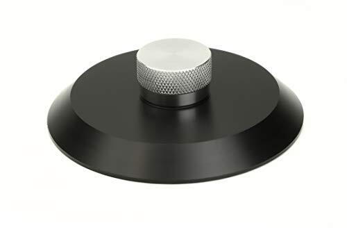 Dynavox Platenklem VC80, klem voor het vastzetten van de platenspeler van vinyl, van aluminium, zwart