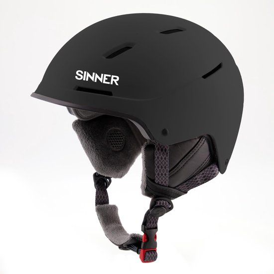 SINNER Whistler Skihelm - Mat Zwart - Unisex - Maat S (52-54cm)