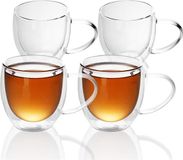 Intirilife 4x dubbelwandig thermoglas set