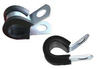 RS PRO Kabelhouder voor schroeven, kabel-Ø 7,94 mm staal zwart 12,7 mm, verpakking van 100 stuks